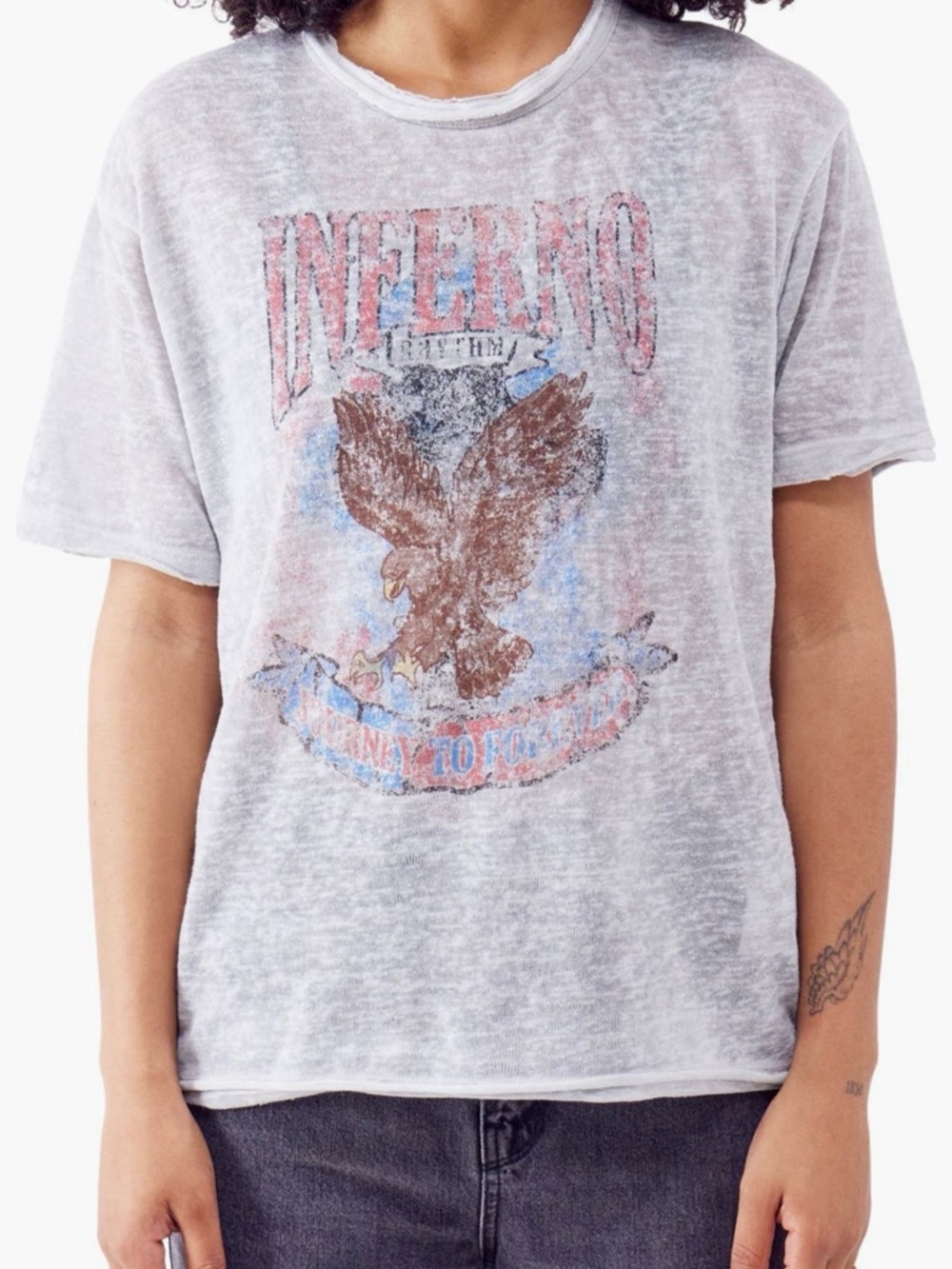 Urban Outfitters BDG White Washed Graphic Tee, never been worn before!